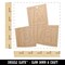 ABC Kids Baby Blocks Unfinished Craft Wood Holiday Christmas Tree DIY Pre-Drilled Ornament